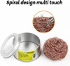 Soldering Iron Tip Cleaner Desoldering Cleaning Ball Welding Soldering Iron Mesh Filter Metal Wire Stand Steel Ball Tin Remover 2