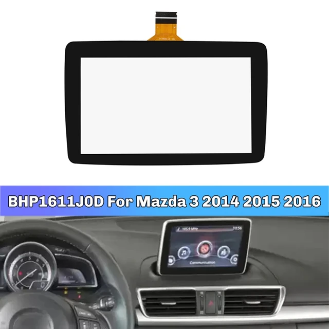 Écran tactile de voiture pour Mazda 3, affichage en verre, BGardens, 1611J0D, 2014, 2015, 2016, 7 pouces 1
