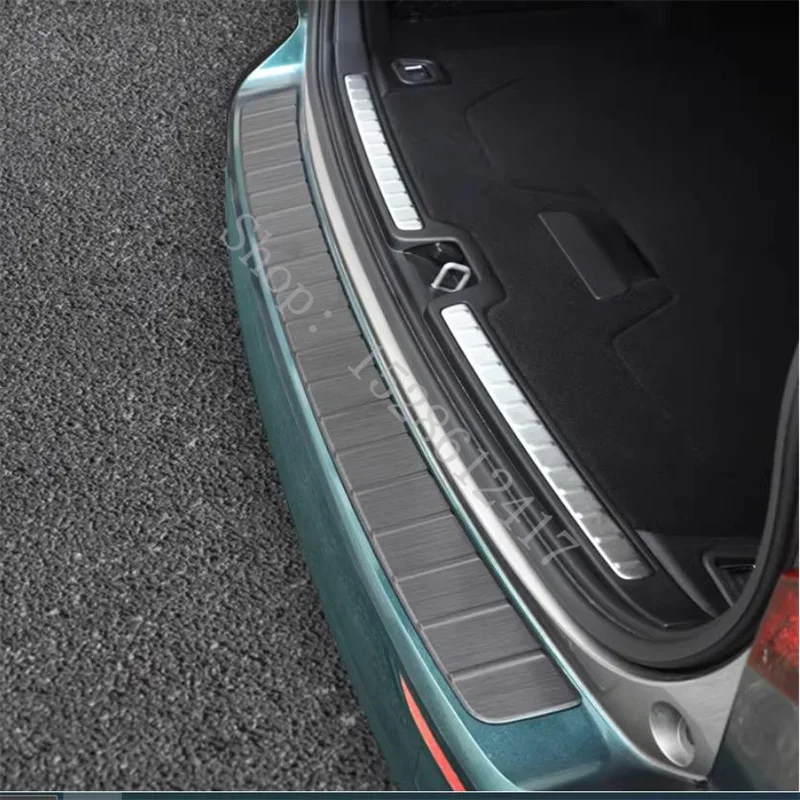 Stainless Steel Rear Bumper Protector Door Sill Scuff Plate - Premium Car Accessories