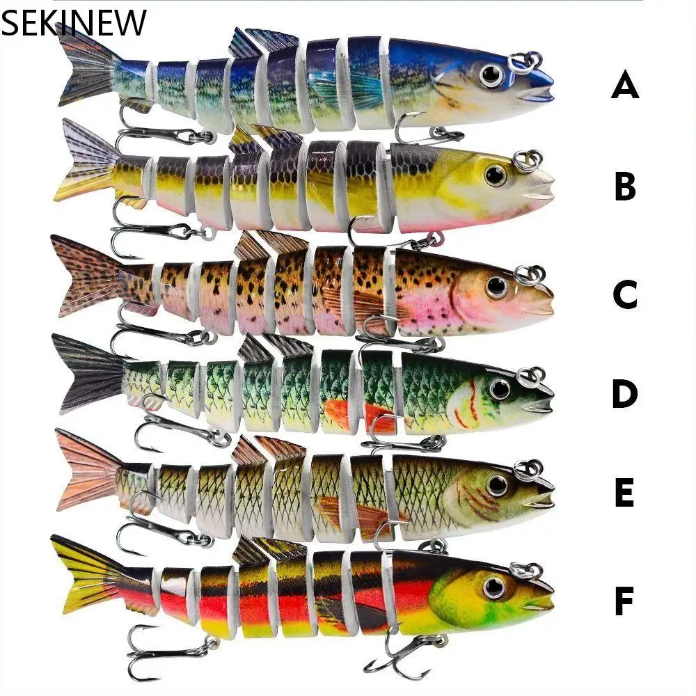 

12.5cm 21.5g Sinking Wobblers 8 Segments Fishing Lures Multi Jointed Swimbait Hard Bait Fishing Tackle For Bass Isca Crankbait