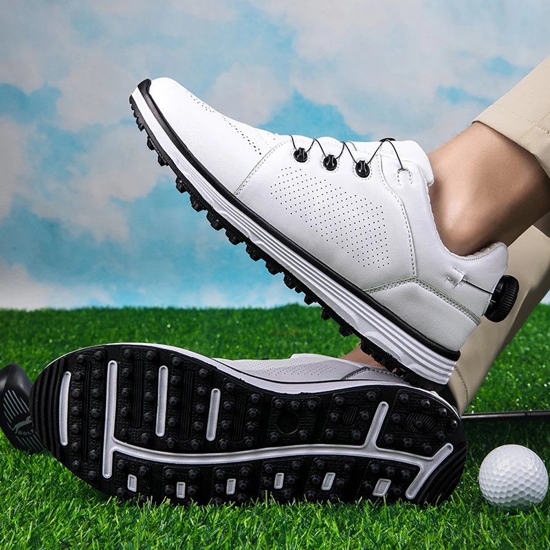 Zapatos de Golf para hombre, zapatillas de entrenamiento de golfista profesional, zapatos Golf formales de negocios para niños, calzado de Golf grande Siz 37 47| | - AliExpress