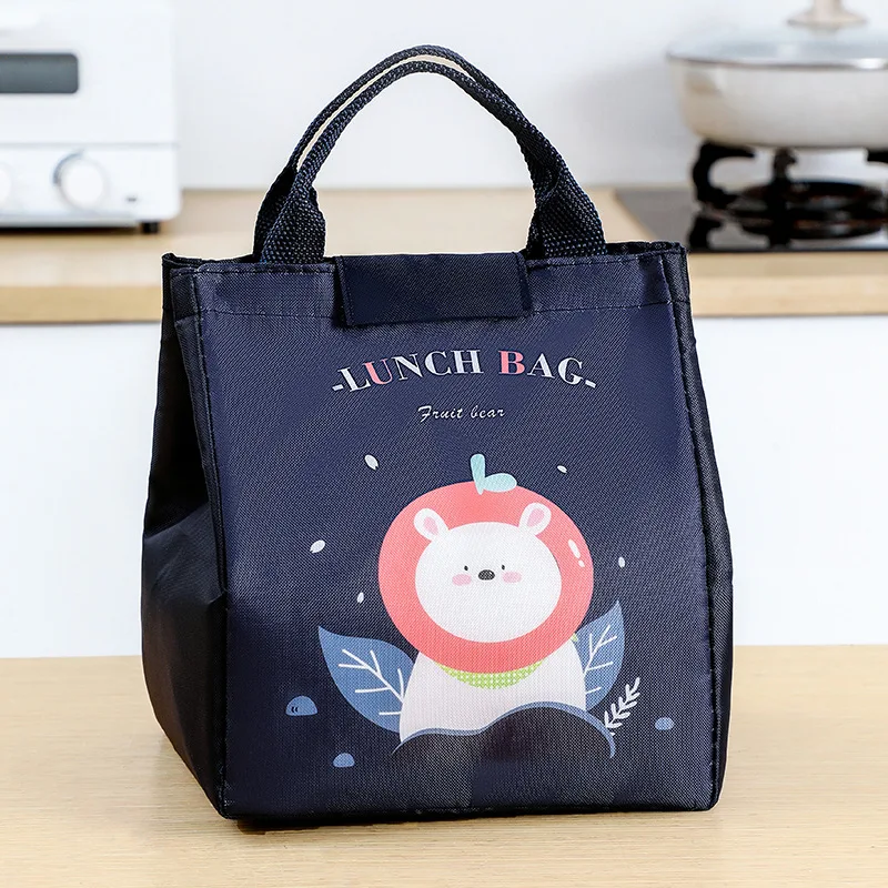 Cartoon Cooler Lunch Bag For Picnic Kids Women Travel Thermal Breakfast Organizer Insulated Waterproof Storage Bag Lunch Box