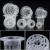 Growing Hydroponics Basket: 50pcs Plastic Mesh Pots