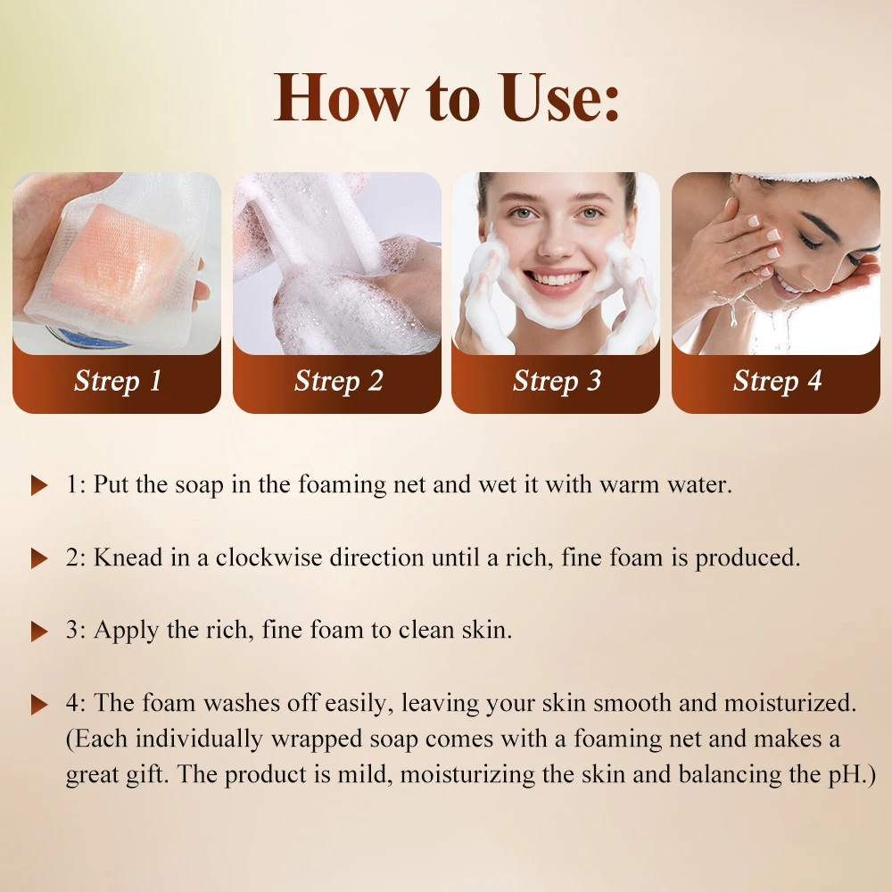 Hand Made Persimmon Soap Body Cleaning Lightening Dark Underarm Leg Body Cleansers Brightening Face Soap Tender Skin Care Beauty