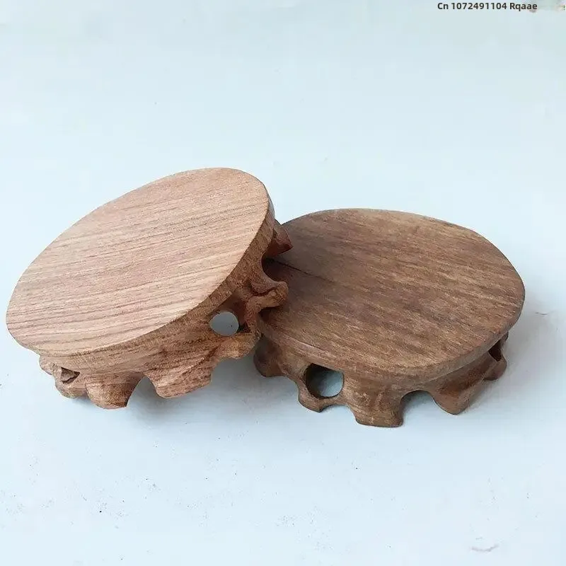 Mini Wooden Plant Shelf Flower Pot Sorting Table Log Lathe Plant Scaffold Flowerpot Holder Standing Flower Base Tea Set Pedestal