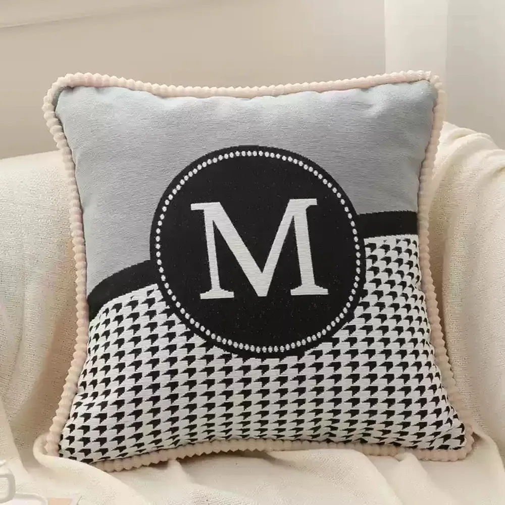 Quadratisches Chenille-Jacquard-Nickerchenkissen, gemütliches Rückenkissen, Schlaf-Nackenkissen, Kopfstütze, Beb-Schlafkissen für Zuhause, Sofa, Nachttisch – Detail 4