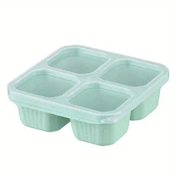 Gourmet Multi - Compartment Snack & Meal Preservation Box (Green - 1pc)