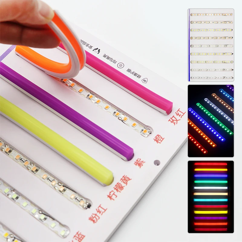 6/8mm 5M/Rolls DIY Separate Silicone Neon Strip 120Leds S-Bendable Newly Flexible Led Tape For LED Neon Sign Waterproof IP67 2