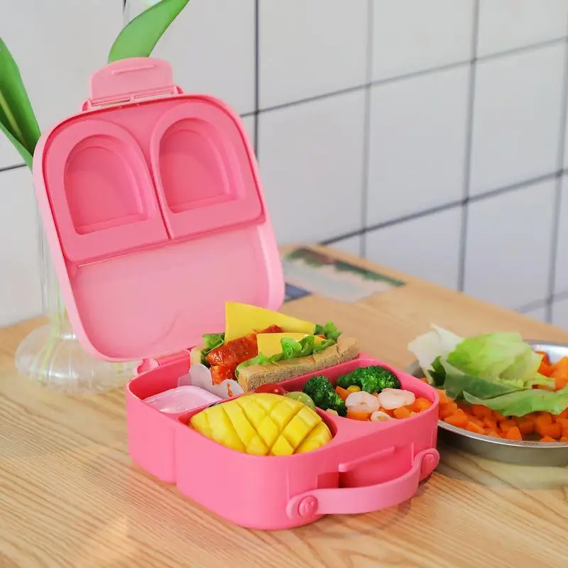 

Вместительный Ланч-бокс Bento для студентов, дизайнерский детский Ланч-бокс с ячейками для отдыха на открытом воздухе, кемпинга, школы, пикника