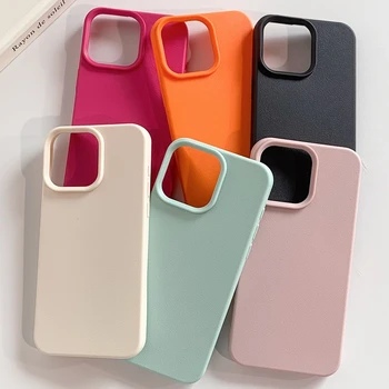 Leather Phone Case For iPhone 17 Pro Max 16 18 Pro Max 13 11 15 14 Plus 12 17 Air 17Promax Shockproof Soft TPU Funda Cover Coque 1