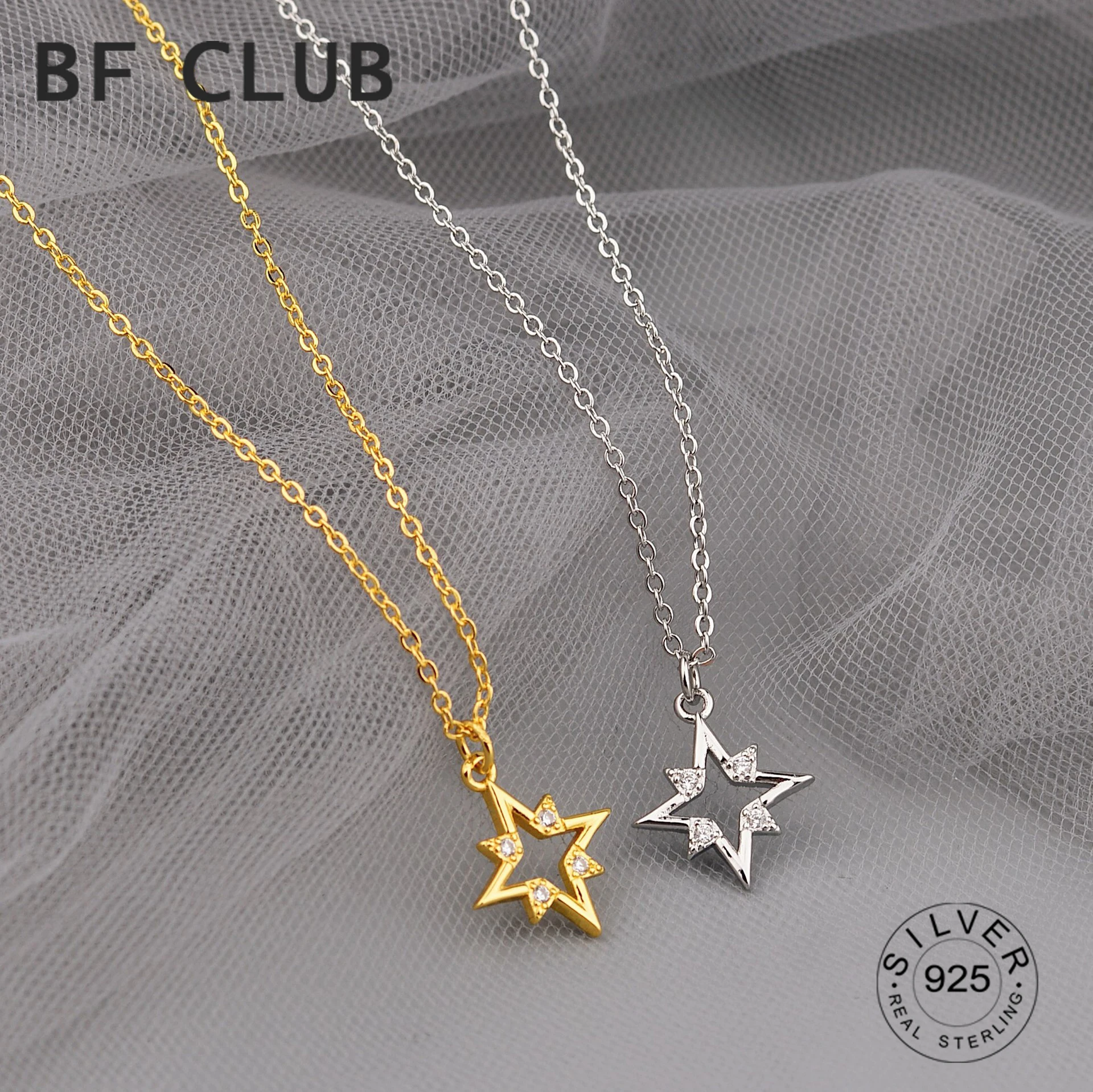 

925 Sterling Silver Star Ball Chain Necklace For Women Trendy Fashion Chocker Fine Jewelry Wedding Party Birthday Gift
