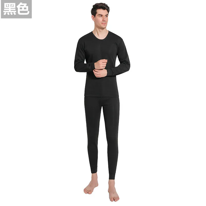 Ev Erkekler Termal İç Giyim Seti Nem emici Nefes Alabilir Polar Seksi Rahat Kalınlaşmış Uzun Kollu Loungewear için
