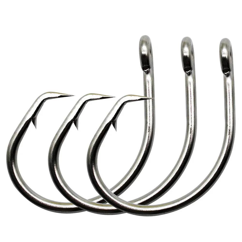 Giant Fishing Hook 5/0-16/0 Forged In-line Circle Hooks Shark & Swordfish Tuna Hook Stainless Steel Big Game Saltwater Fishhook