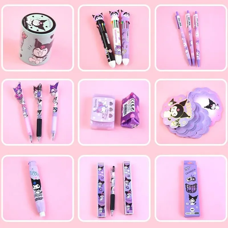 Sanrio Stationery Sets Kawaii Melody Kuromi Cinnamoroll Pompompurin  Students School Supplies Set Deluxe Stationery Package Gift