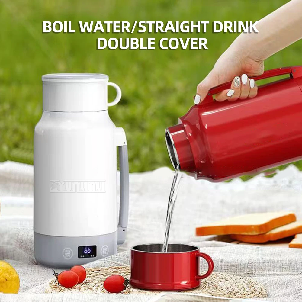 Stainless Steel Thermos Water Kettle Portable 1000ml Large Capacity Hot Water Bottle Hervidores De Agua Electrico 2