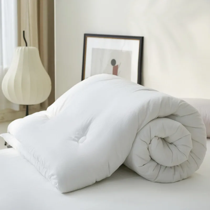 Solid Color Lightweight Quilted Cotton Comforters Twin Single Queen King Size Comfortable Soft Breathable All Season Duvet bed comforter