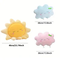 Sun Cloud Shape Car Headrest Pillow Soft Neck Support Home Decoration Cushion for Vehicle 2