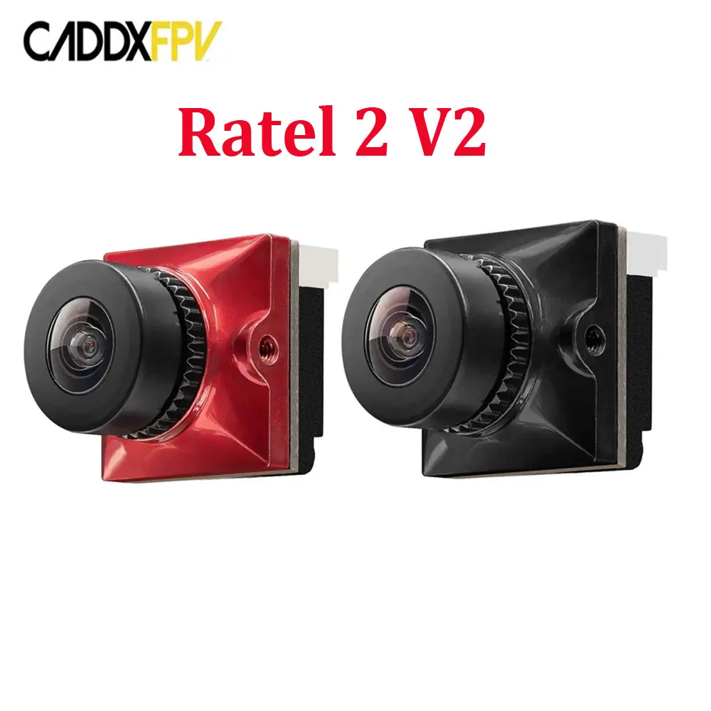 Caddx Ratel 2 V2 FPV Camera 2.1mm Lens 16:9/4:3 NTSC/PAL Switchable With Replacement Lens Micro FPV Camera Drone