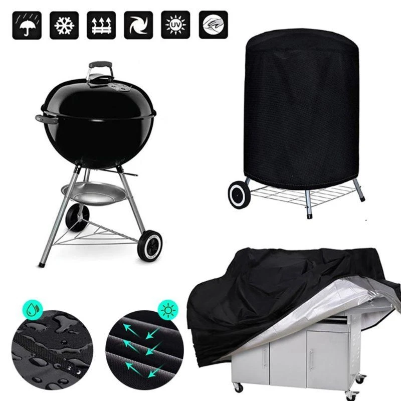 BBQ Cover Outdoor Dust Waterproof Weber Heavy Duty Grill Cover Rain Protective