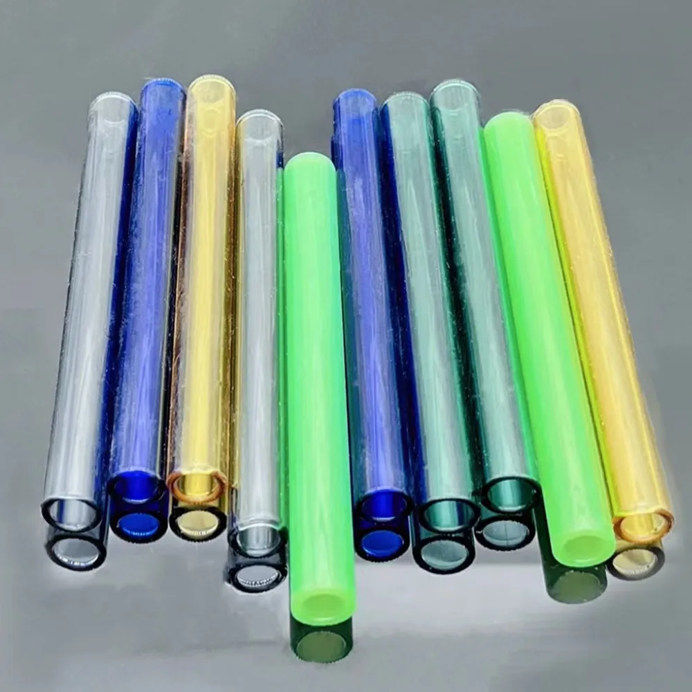 Glass Blowing Tubes 4 Inch Long 5 Colors Borosilicate 10 mm OD 2mm Thick Wall For Various Applications