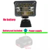 Car LED Work Lights Flashlights Electric Torch Spotlight USB Power For Bosch 18V Li-ion Battery BAT609 BAT618 1