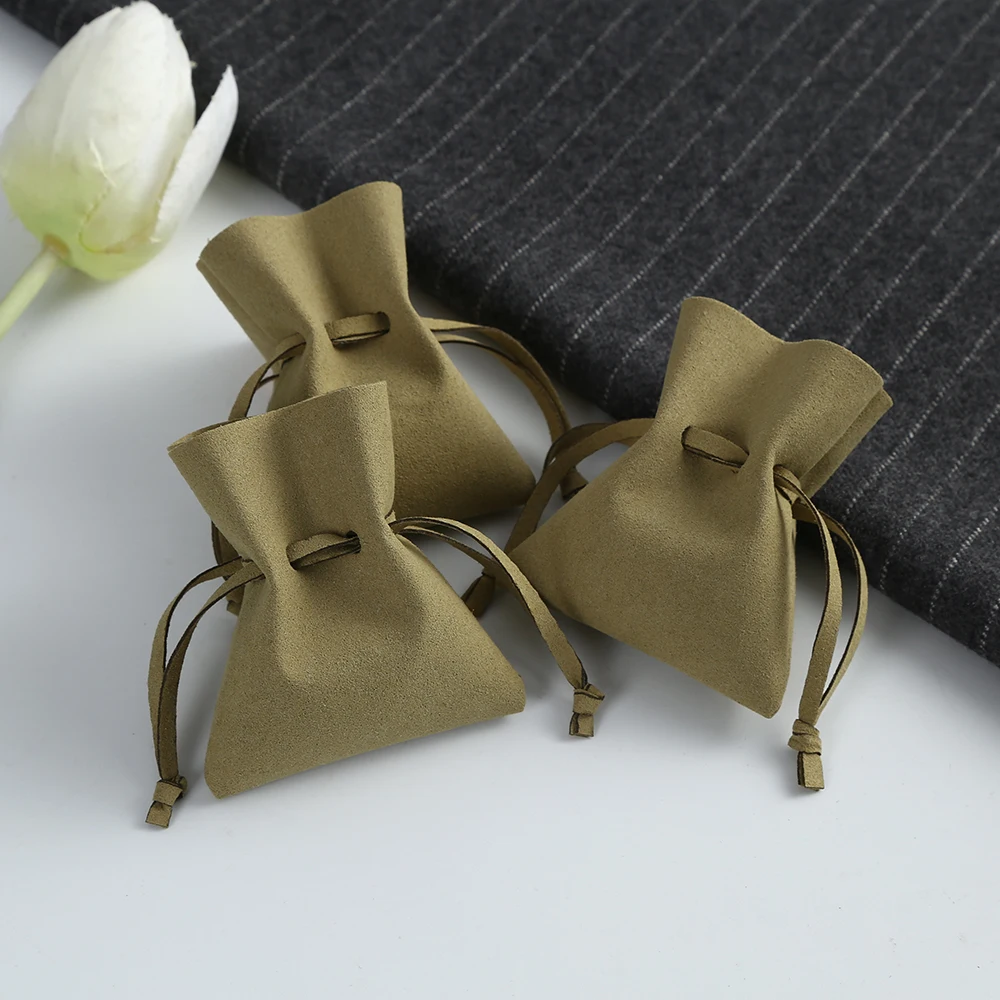 20 Microfiber Jewelry Drawstring Pouches Small Gift Bag Ring Earrings Necklace Wedding Favor Christmas Party Packing Organizer 24pcs cardboard jewelry set box for packaging ring necklace party wedding favor rectangle paper gift boxs tan 8x5x2 5cm