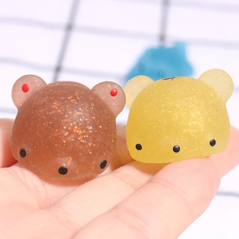 10/30/50PCS Glitter Mochi Squishy Toys Kawaii Fashion Squeeze Toys Party Favors for Kids Adults Stress Relief Toy Class Prizes fidget toys anti stress toys