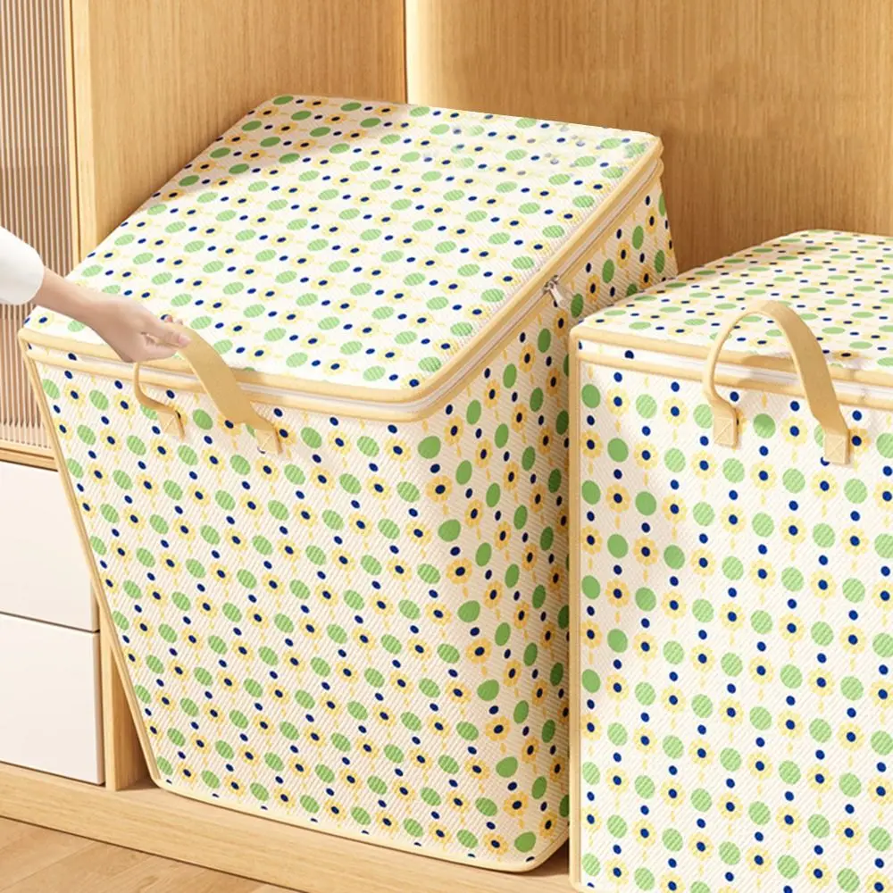 Portable Large Capacity Clothes Quilt Storage Bag Dust-proof Toy Home Moving Storage Bag Wardrobe Accessories