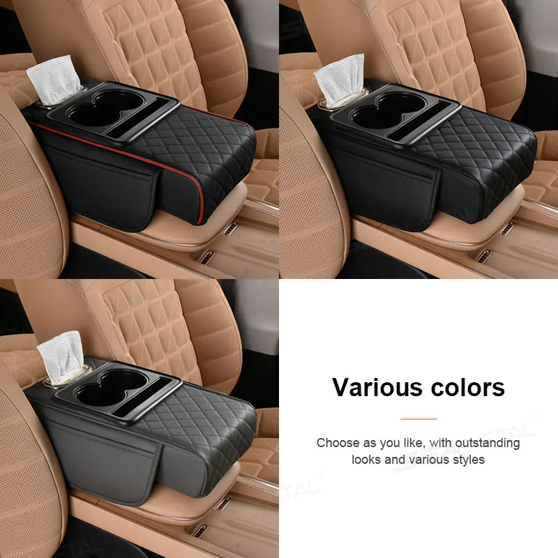 Car Armrest Cushion Soft Elbow Support Center Console Box Extension