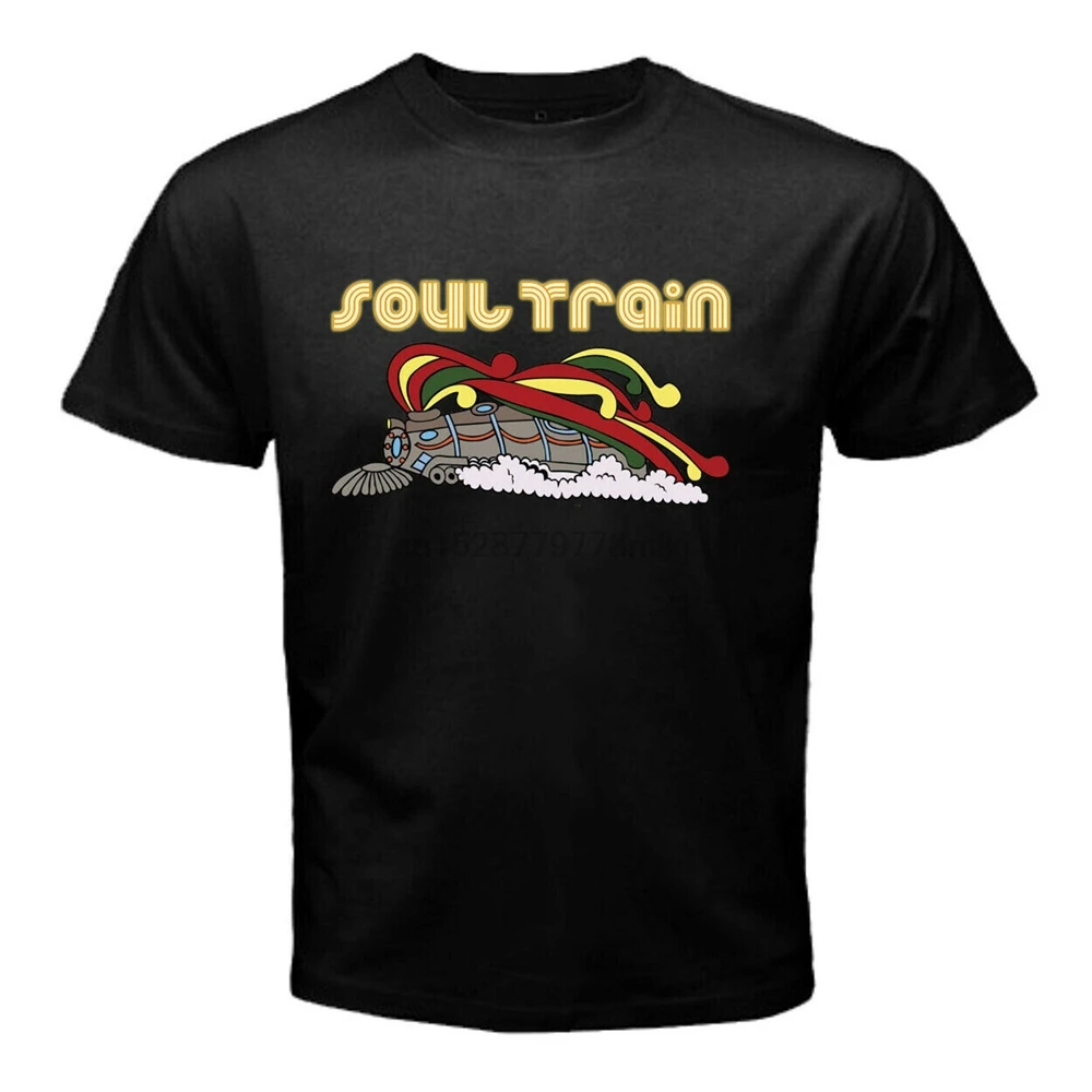 Мужская футболка с принтом Soul Train 70S Tv Show Rap черная в стиле хип-хоп размеры от S до 3Xl