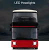 Double E E640 Travel Bus 1:18 Alloy Model High Speed Racing Car Double-decker Bus Model Sound Light RC sightseeing Bus Toys Boys 6