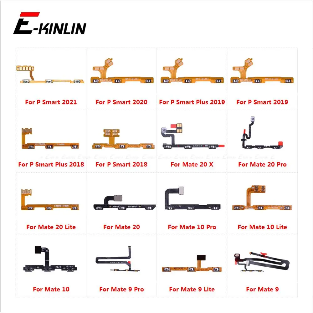 Power ON OFF Mute Switch Control Key Volume Button Flex Cable For HuaWei Mate 20 X 10 9 Pro Lite P Smart Plus 2021 2020 2019 |