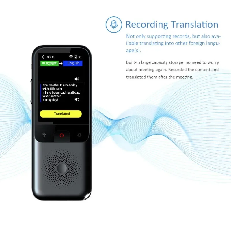 T11 Smart Voice Translator Online Translation In 137 Languages Photograph&Offline&Recording Translation Use for Travel Business
