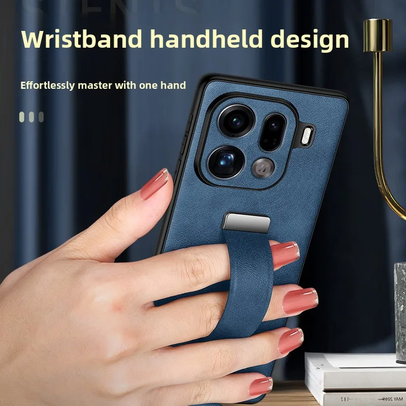 Leather Wristband Stand Case - Advanced Anti-fall Shockproof Bumper Cover