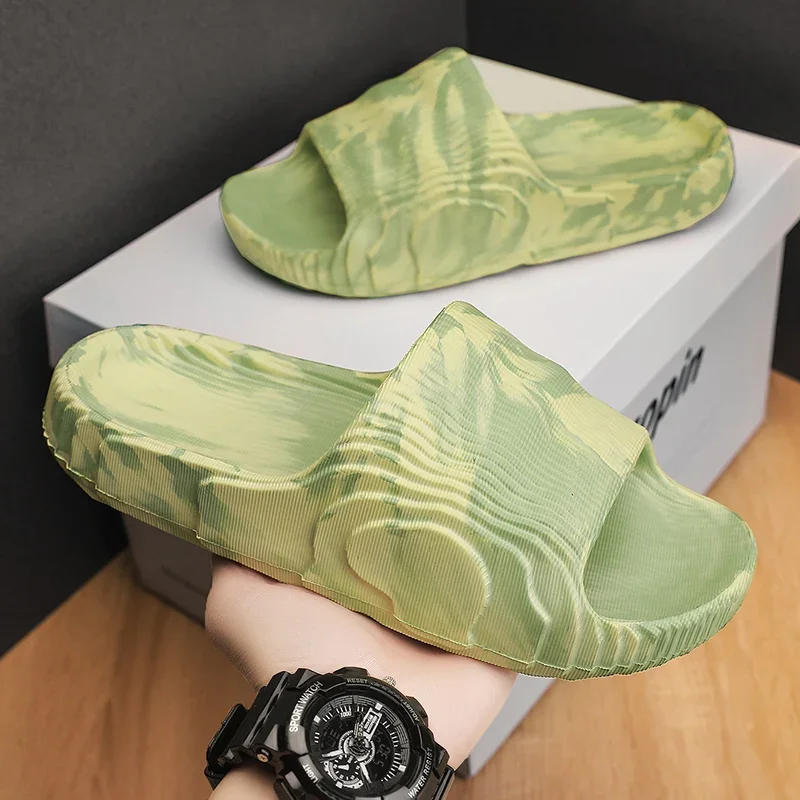 Men's Slippers Summer Indoor Home Bathroom Anti Slip Soft Sole EVA Fashion Trend