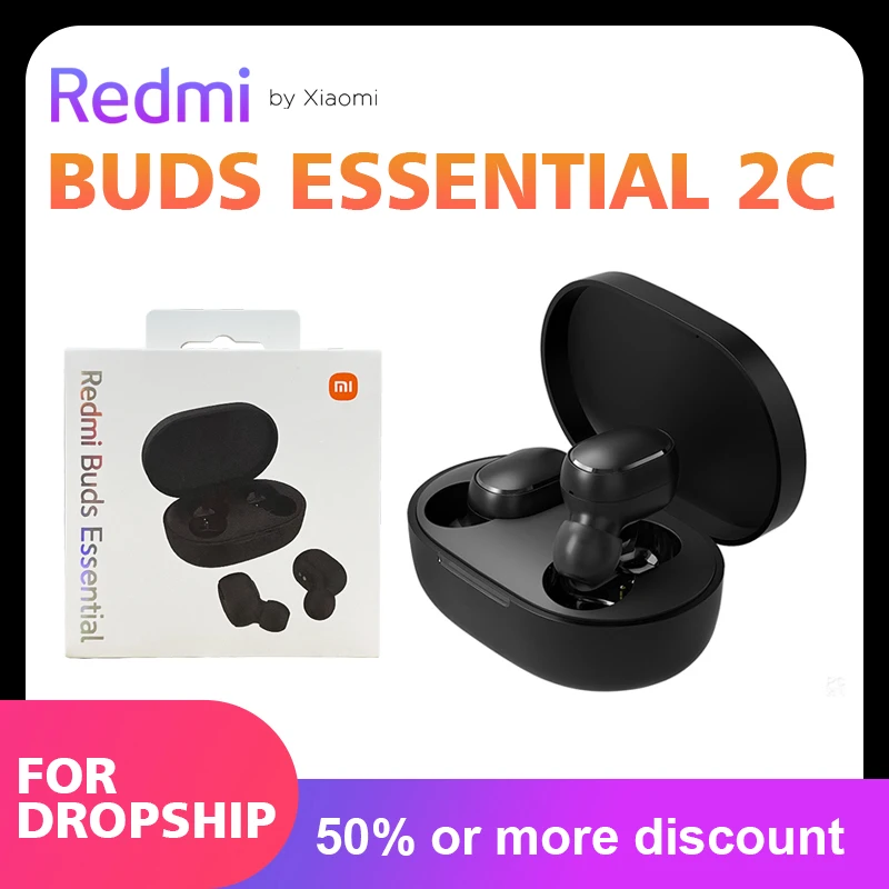 Xiaomi Redmi Buds Essential 2C auricolari Bluetooth Ture cuffie Wireless Touch Control auricolari musicali con microfono telefonata