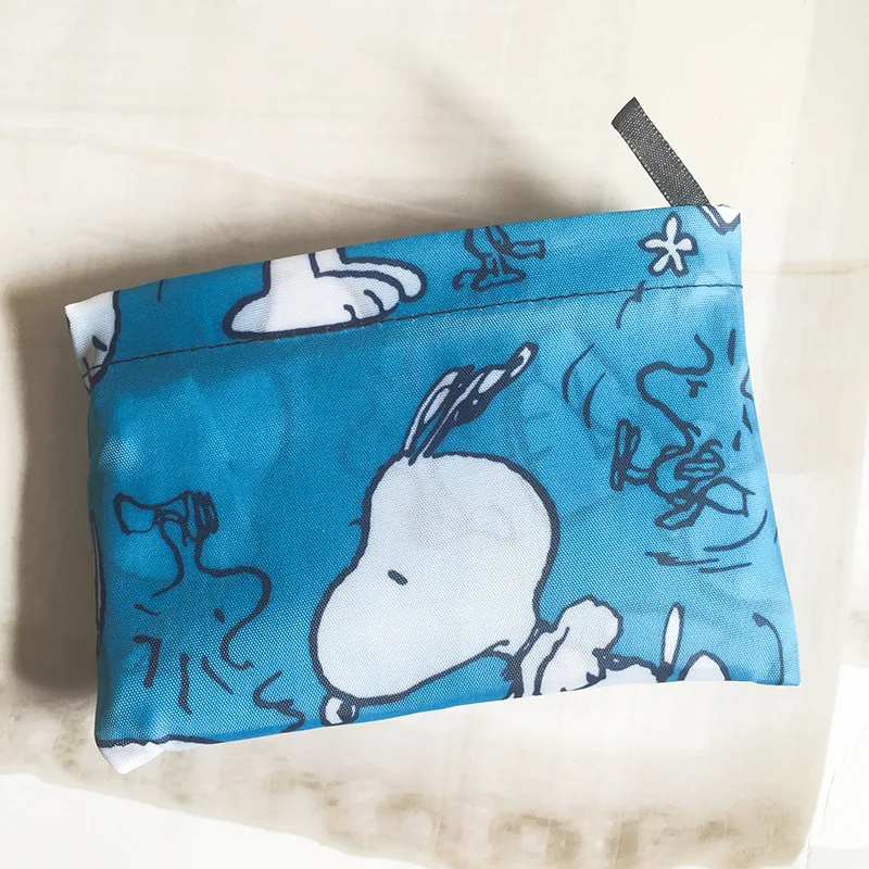 Snoopy Nylon Folding Shopping Bag Cartoon Girl Boy Shoulder Bag Storage Bag Eco Bag handbag 4