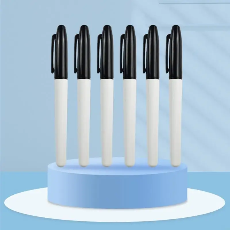 12PB 6Pcs Disappearing Pens Vanishing Water Soluble Air Erasable Marker Pens Set