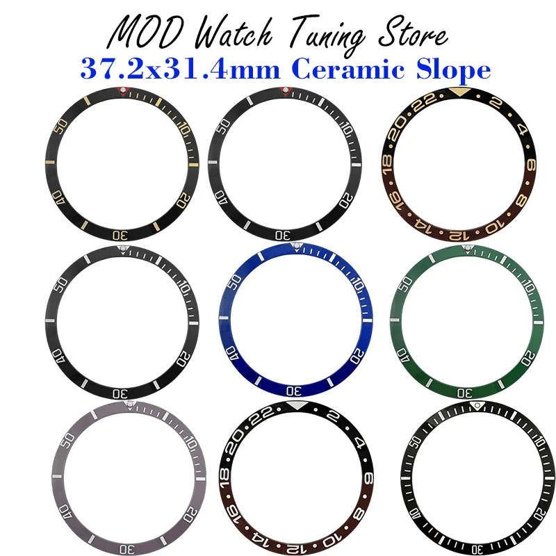 Seiko Mod 37.2*31.4Mm Inserto Per Lunetta In Ceramica Per Tudor Pelagos Lhd Fxd Parti Della Cassa Dell'Orologio Da Uomo Custodia Per Orologi Da Immers