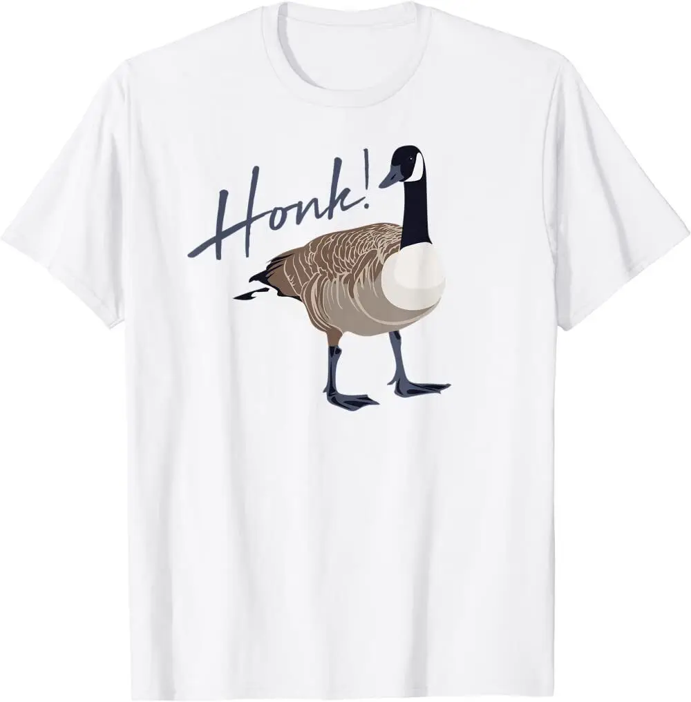 New Canadian Goose Honk Funny Cute Bird Hunter Gift Animal T-Shirt