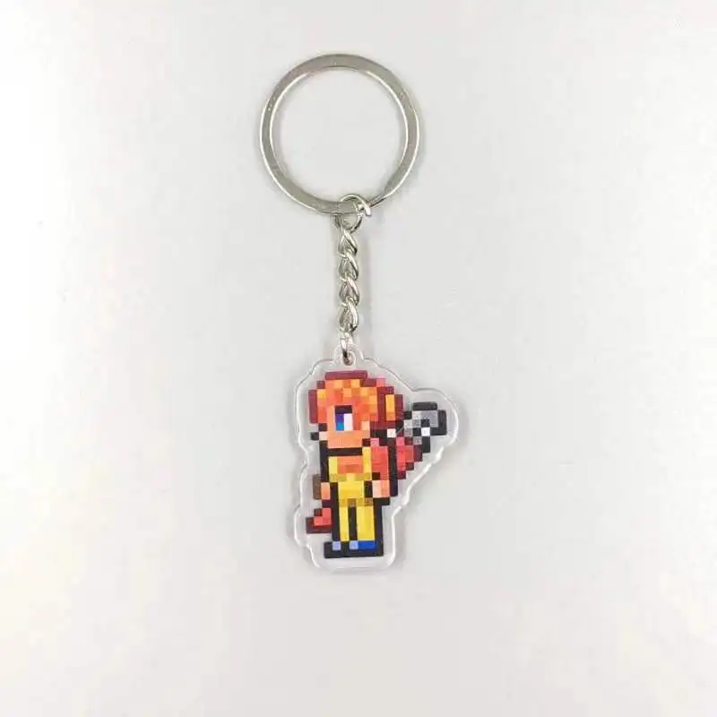 Anime Pixel Keychain - Fun Back-to-School Gift Keyring Pendant