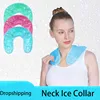Cold and Hot Compress Gel Shawl Neck Scarf U-shaped Neck Cooling Wrap Ice Shoulder Protector Reusable Long Lasting for Sports 1