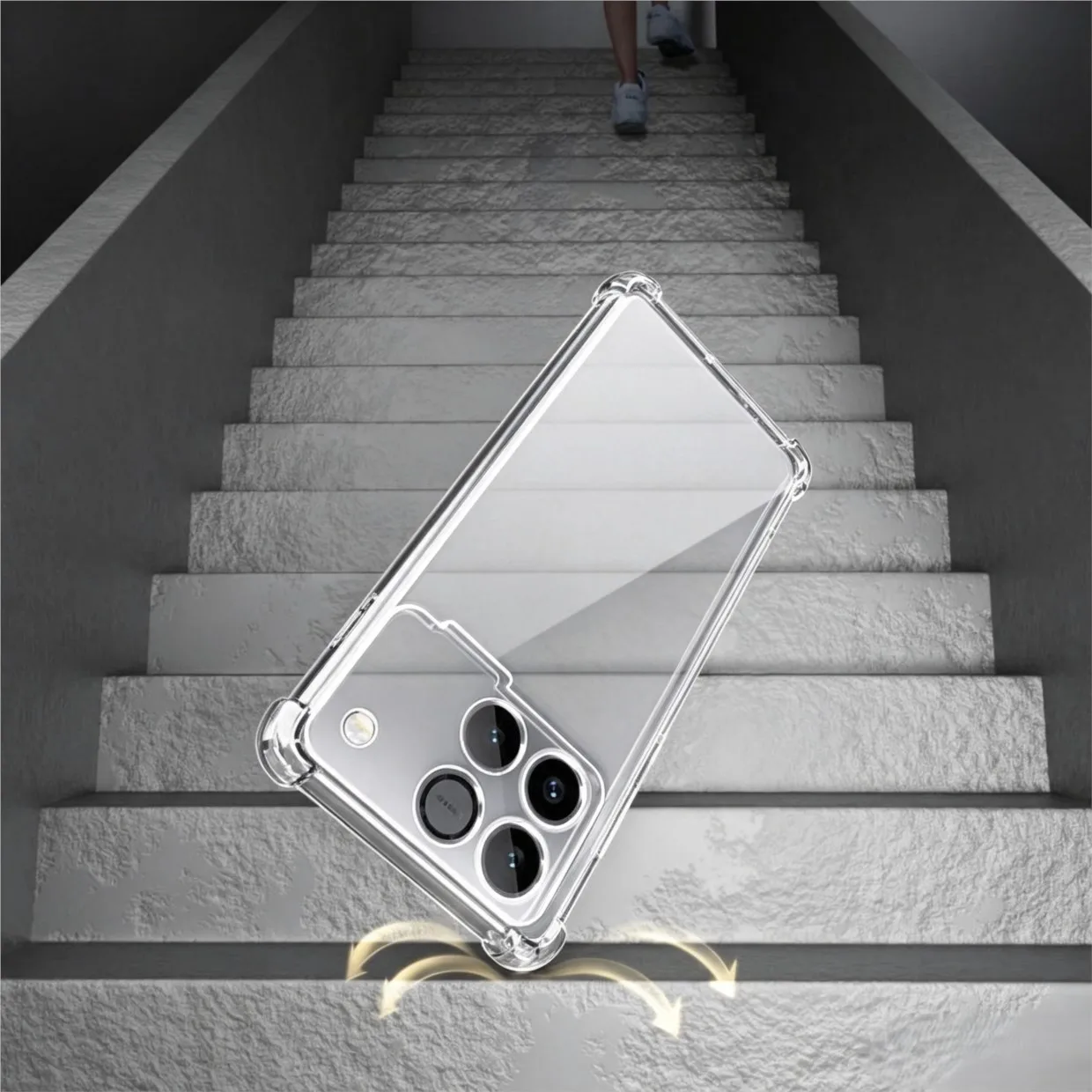 Thick Shockproof Clear Transparent TPU Phone Case