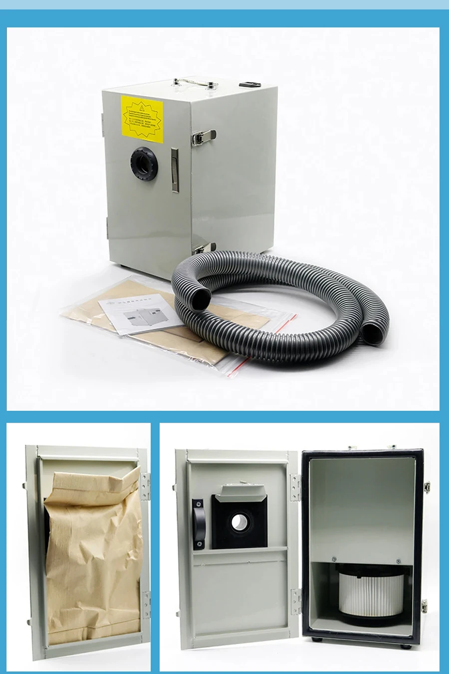 Dental Technician Vacuum Cleaner CNC Silent Vacuum Denture Processing Single and