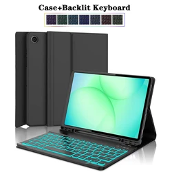 Enhanced Keyboard Case with Pencil Slot and Bluetooth - Spanish (Black Backlit 1)