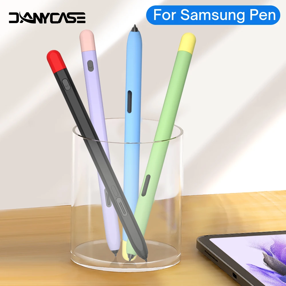 Silicone Pencil Case For Samsung S Pen Tab S7 FE S8 Plus S9 Ultra S6 Lite Stylus Touch Pen Cover Non-slip Protection Sleeve Case