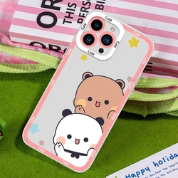 Adorable BuBu DuDu Transparent Phone Case with Bezel Cover - iPhone 12 Pro (Z1)