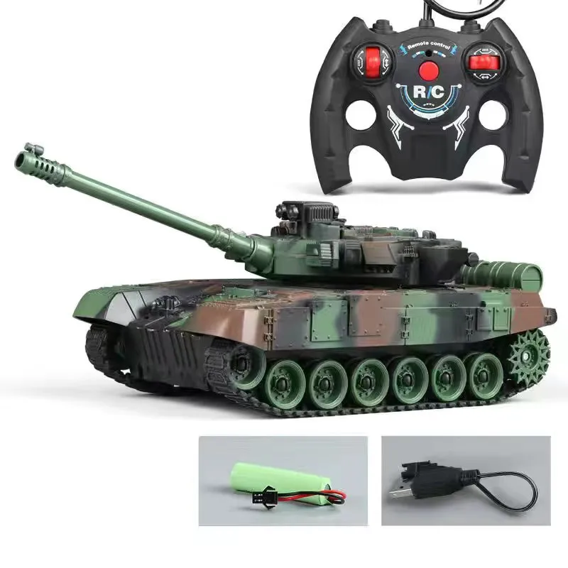 RC Tank Military War Battle United States M1 Leopard 2 Remote Control Electronic Toy Car Tactical Model Gifts for Boys Children remote control car remote control vehicle remote control tank