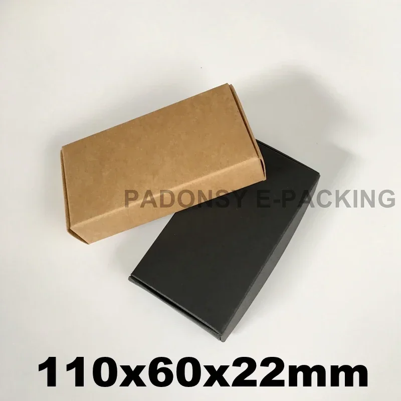 

11*6*2,2 см, картонные коробки из крафт-бумаги, стандартная Экологически чистая картонная коробка для маленького бутика, бесплатная доставка