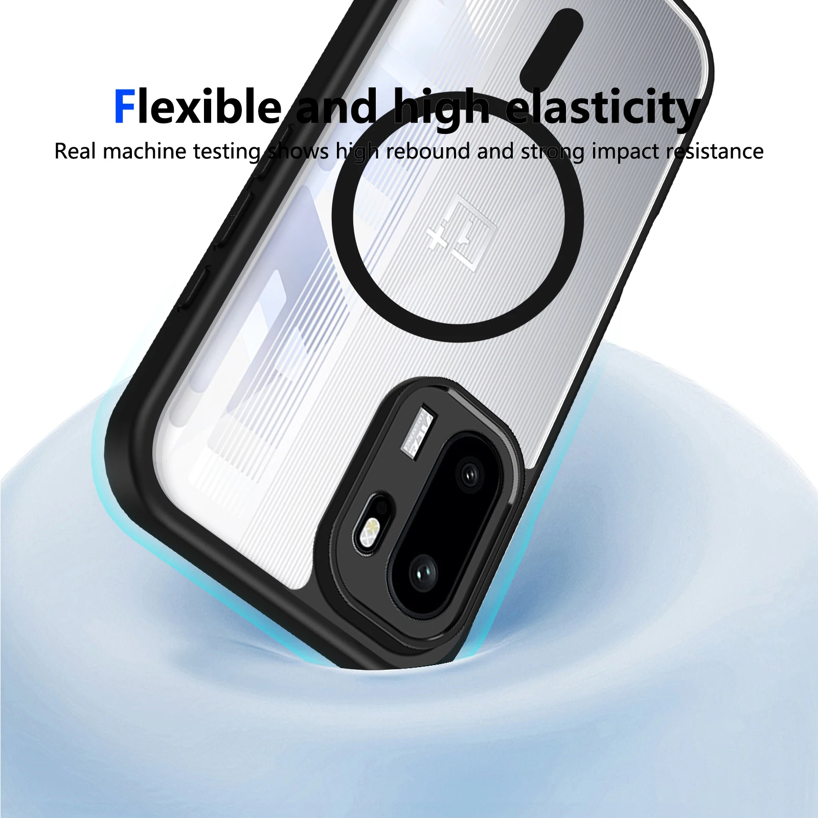 Clear Magnetic Wireless Charging Protective Phone Case – Hard Back Cover